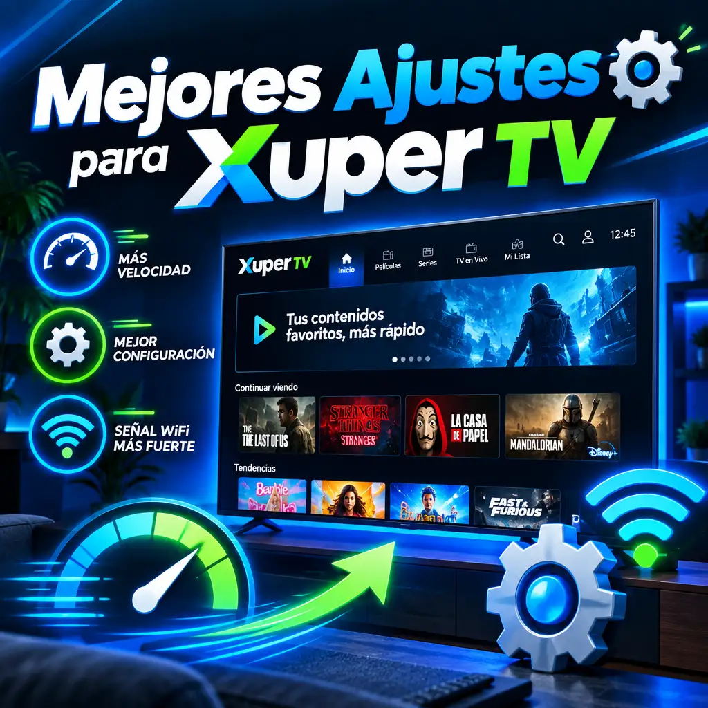 Mejores ajustes para el rendimiento de Xuper TV